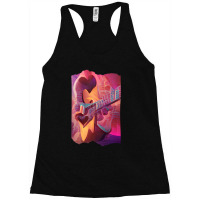 Beautiful Guitar Musician Art Futuristic Musician  Racerback Tank | Artistshot