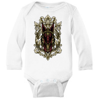 Anubis X Traditional Ornament Long Sleeve Baby Bodysuit | Artistshot