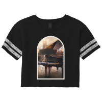 Beautiful Piano Graphic Abstract Futuristic Digita Scorecard Crop Tee | Artistshot