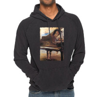 Beautiful Piano Graphic Abstract Futuristic Digita Vintage Hoodie | Artistshot