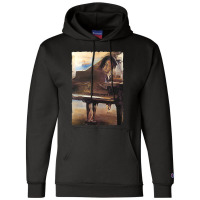 Beautiful Piano Graphic Abstract Futuristic Digita Champion Hoodie | Artistshot