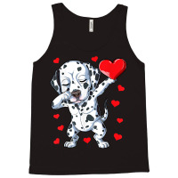 Dabbing Dalmatian Valentines Day Heart Boys Girls Tank Top | Artistshot