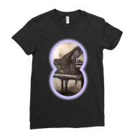 Beautiful Piano Musician Art Abstract Futuristic D Ladies Fitted T-shirt | Artistshot