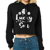 Lucky Son Irish St Patrick's Day Son Premium T Shi Cropped Hoodie | Artistshot