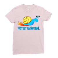 Fastest Racing Snail   Fast Racing Snail1 Ladies Fitted T-shirt | Artistshot