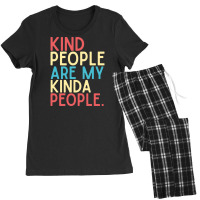 Kind People Are My Kind Of People Fresh And Light Summer Design Women's Pajamas Set | Artistshot