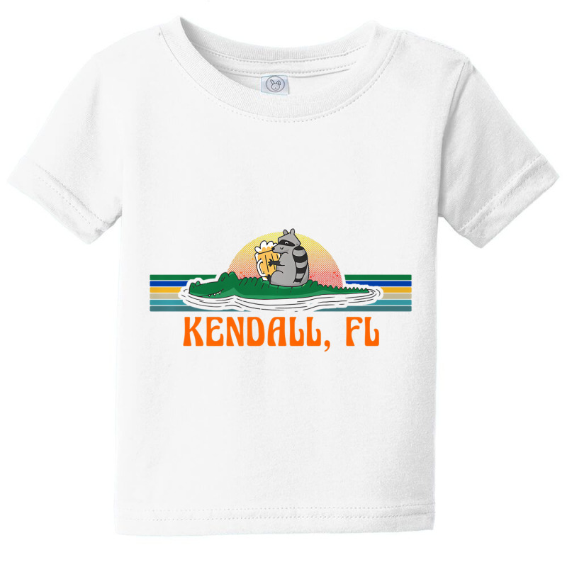 Kendall, Florida Native Vacation Raccoon On Alliga Baby Tee by ravand | Artistshot