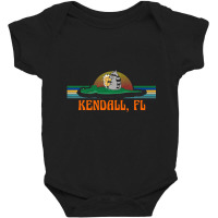 Kendall, Florida Native Vacation Raccoon On Alliga Baby Bodysuit | Artistshot