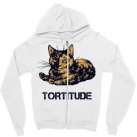 Tortitude Cat Tortoiseshell Kittens Torties Kitty Zipper Hoodie | Artistshot