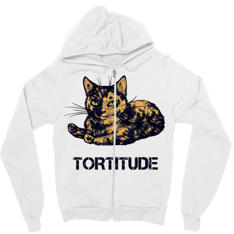 Tortitude Cat Tortoiseshell Kittens Torties Kitty Zipper Hoodie by dong | Artistshot