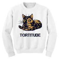 Tortitude Cat Tortoiseshell Kittens Torties Kitty Youth Sweatshirt | Artistshot