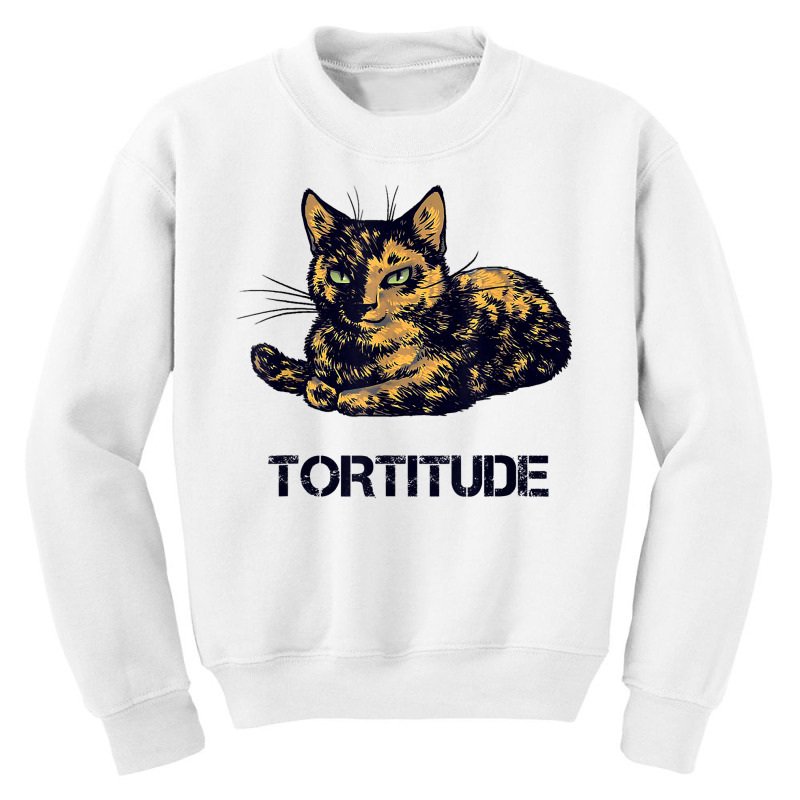 Tortitude Cat Tortoiseshell Kittens Torties Kitty Youth Sweatshirt by dong | Artistshot