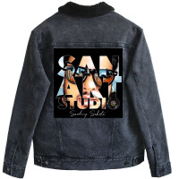 San Art Studio Unisex Sherpa-lined Denim Jacket | Artistshot