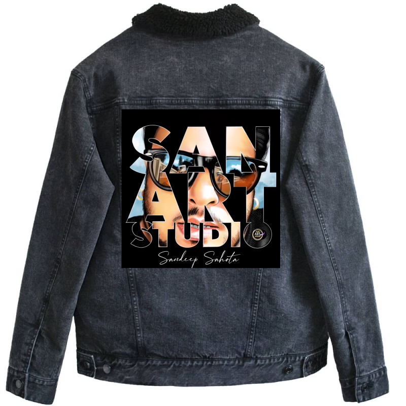 San Art Studio Unisex Sherpa-Lined Denim Jacket by kunyugeudrim | Artistshot