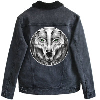 The Wolf Unisex Sherpa-lined Denim Jacket | Artistshot