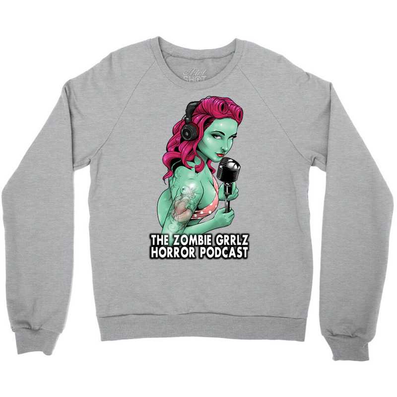 The Zombie Grrlz Horror Podcast Crewneck Sweatshirt by nathansaranng | Artistshot