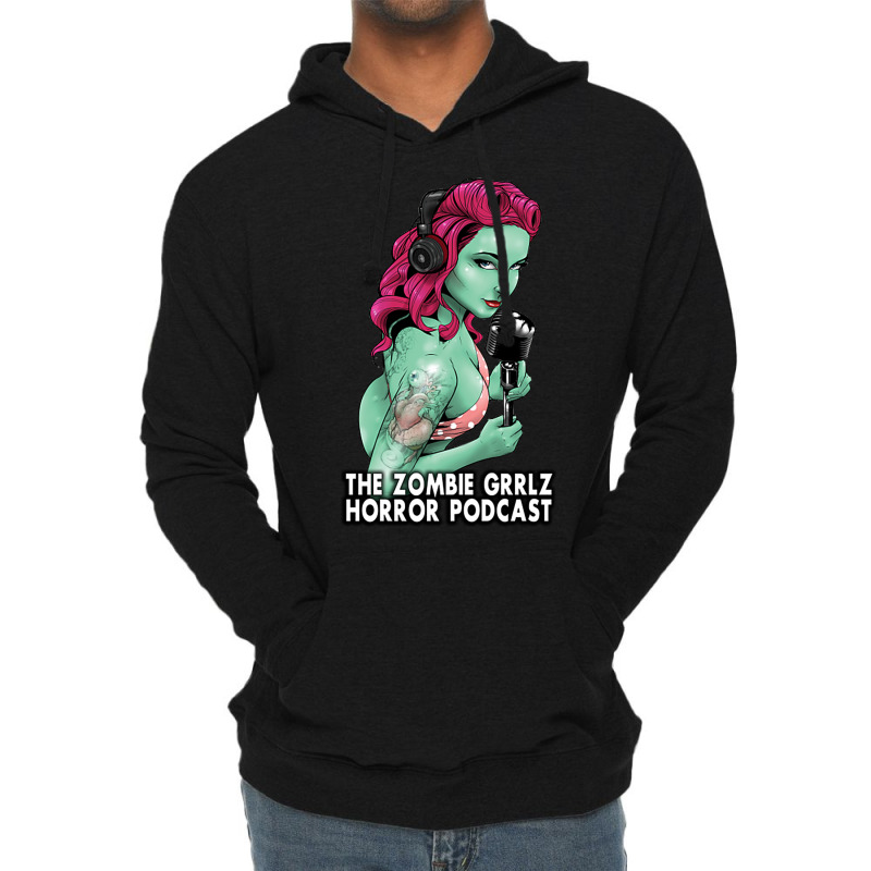 The Zombie Grrlz Horror Podcast Lightweight Hoodie by nathansaranng | Artistshot