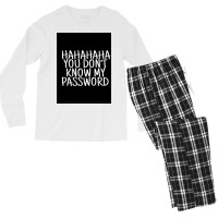 You Don't Know My Password Men's Long Sleeve Pajama Set | Artistshot