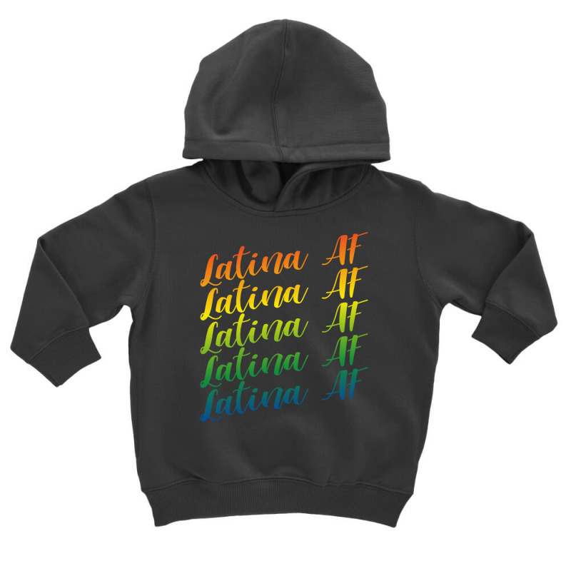 Latina Af Rainbow Colors With National Latin Counties Flag Colors Hisp Toddler Hoodie by AsopArt | Artistshot