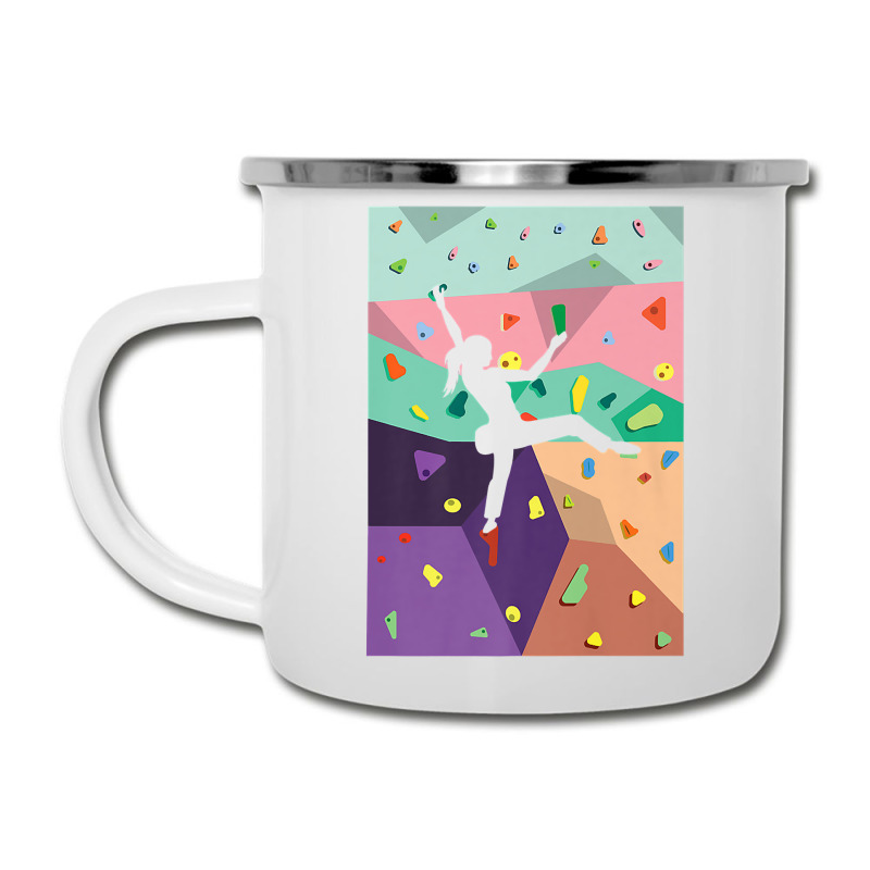 Cute Colorful Rock Climbing Bouldering Wall Climbe Camper Cup | Artistshot