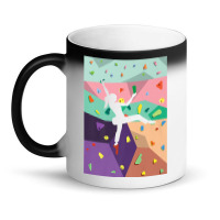 Cute Colorful Rock Climbing Bouldering Wall Climbe Magic Mug | Artistshot