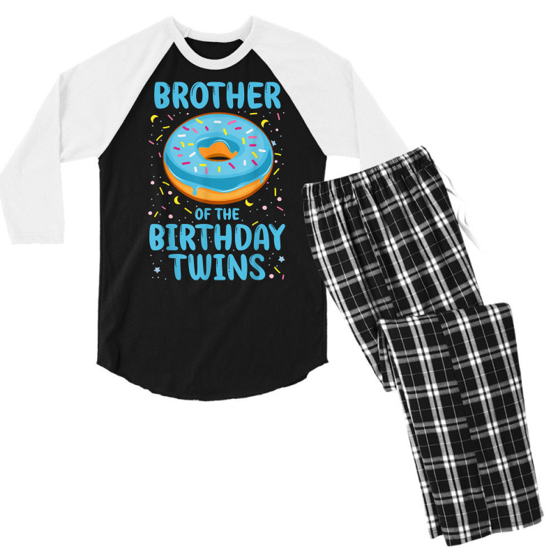 Brother Of The Birthday Twins T Shirt Men's 3/4 Sleeve Pajama Set | Artistshot