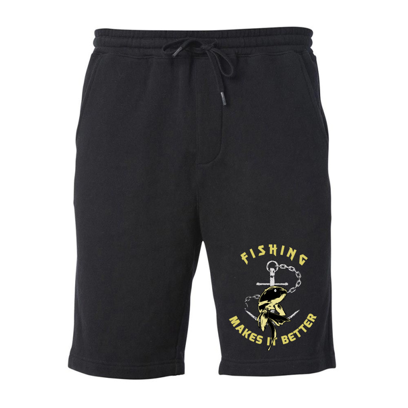 Trending Fishing - Makes It Better Fleece Short | Artistshot