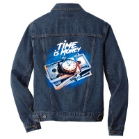 Time Is Money Men Denim Jacket | Artistshot