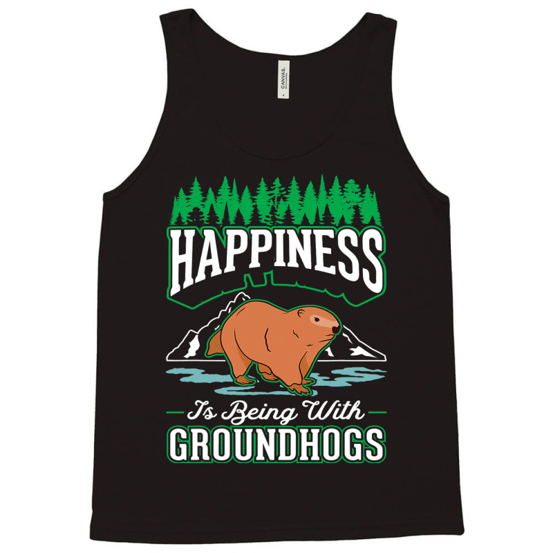 Groundhog Happiness Marmot Woodchuck 2 Tank Top by XAVIERESPREE | Artistshot