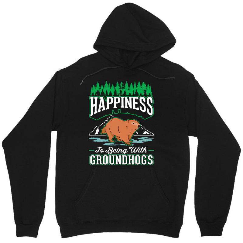 Groundhog Happiness Marmot Woodchuck 2 Unisex Hoodie by XAVIERESPREE | Artistshot