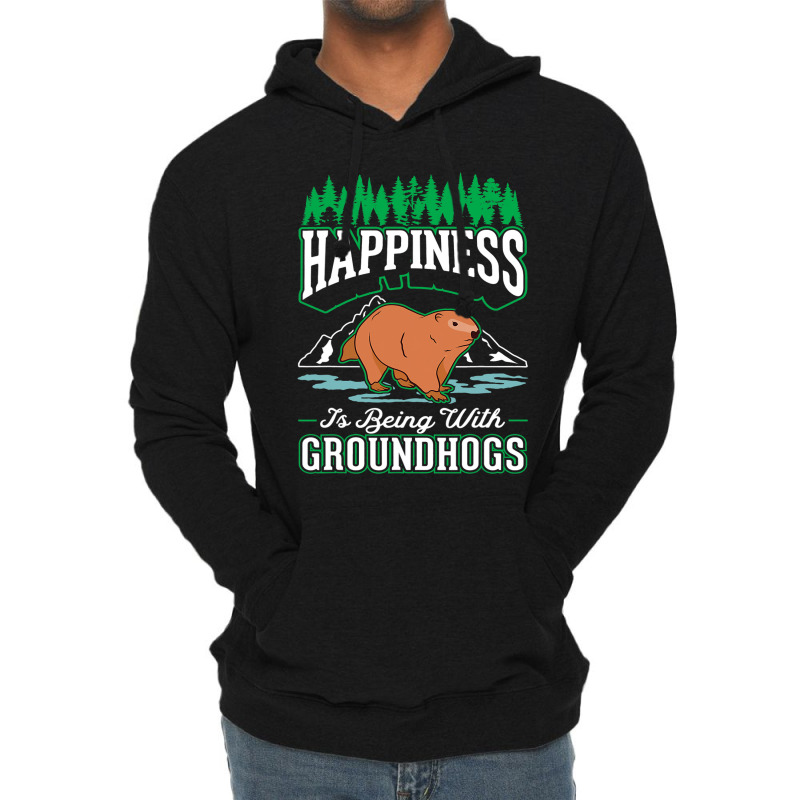 Groundhog Happiness Marmot Woodchuck 2 Lightweight Hoodie by XAVIERESPREE | Artistshot