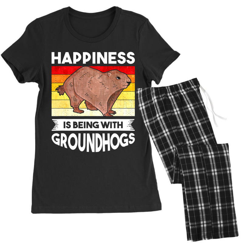 Groundhog Happiness Marmot Woodchuck 3 Women's Pajamas Set by XAVIERESPREE | Artistshot