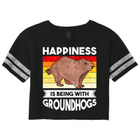 Groundhog Happiness Marmot Woodchuck 3 Scorecard Crop Tee | Artistshot