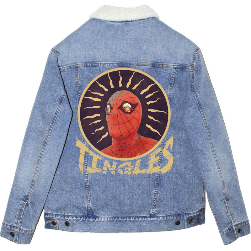 Tingles Unisex Sherpa-Lined Denim Jacket by nathansaranng | Artistshot