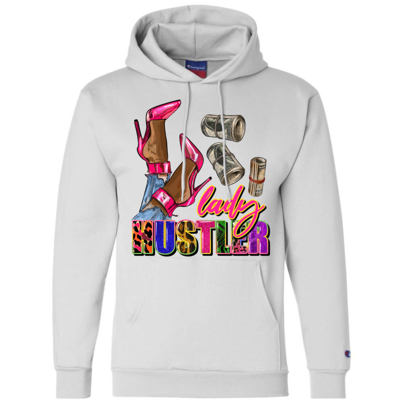 Lady Hustler Black Woman Champion Hoodie by afrowomandigitalshop@gmail.com | Artistshot