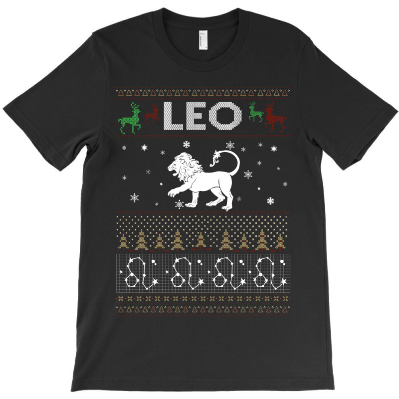 Leo Christmas Ugly Sweater T-shirt | Artistshot