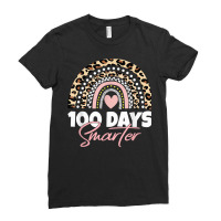 100th Day Of School For Teacher Kid 100 Days Smart Ladies Fitted T-shirt | Artistshot