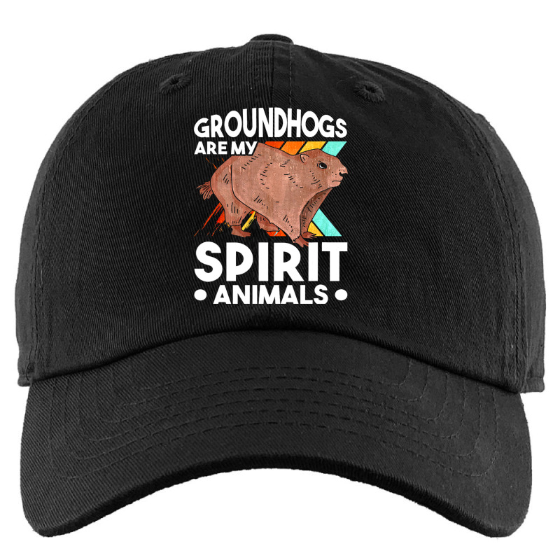 Groundhog Spirit Animal Marmot Woodchuck Kids Cap by XAVIERESPREE | Artistshot