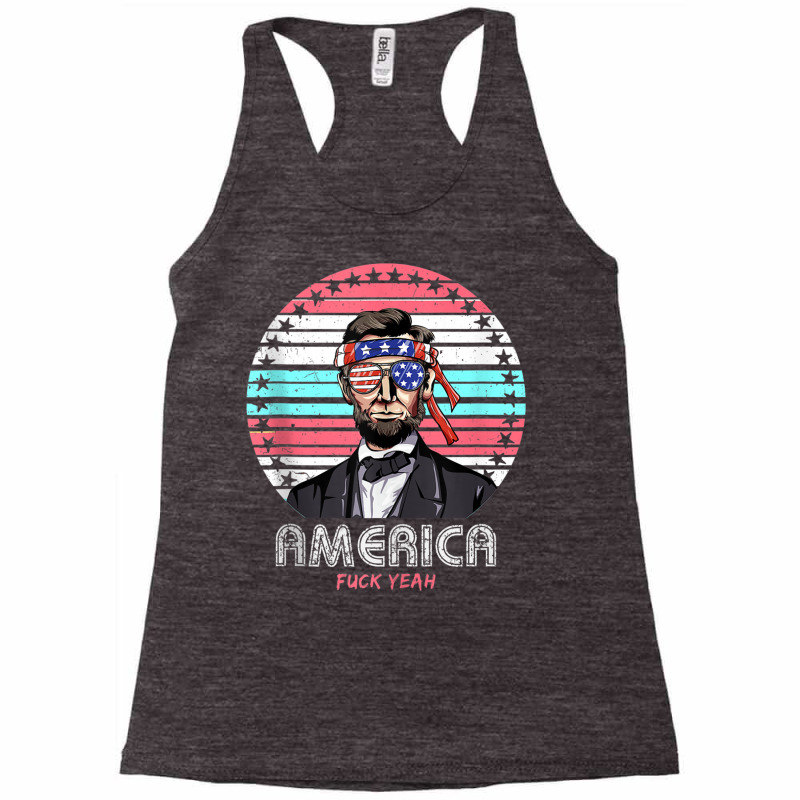 Mens Womens Shirt Lincoln America Fuck Yeah Vintag Racerback Tank by aiiluurosy | Artistshot