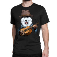 Siberian Husky Playing Guitar Husky Dog Lover Guit Classic T-shirt | Artistshot