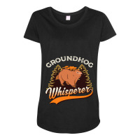 Groundhog Whisperer Marmot Whisperer 1 Maternity Scoop Neck T-shirt | Artistshot