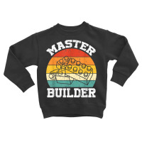 Master Builder Kids Building Blocks Brick Toy Mast Toddler Sweatshirt | Artistshot