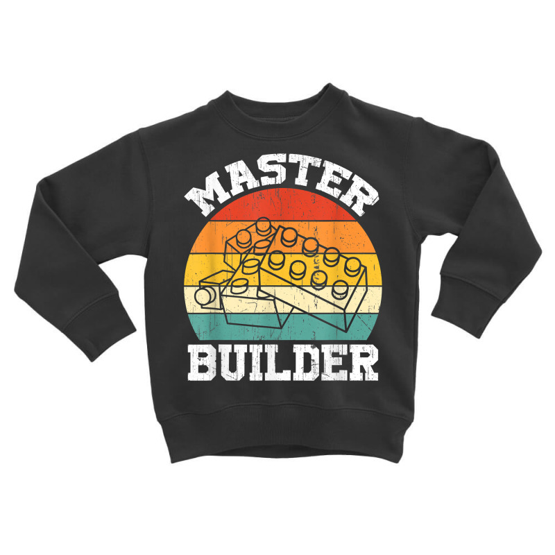 Master Builder Kids Building Blocks Brick Toy Mast Toddler Sweatshirt | Artistshot