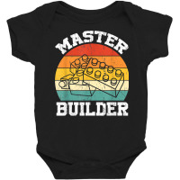 Master Builder Kids Building Blocks Brick Toy Mast Baby Bodysuit | Artistshot