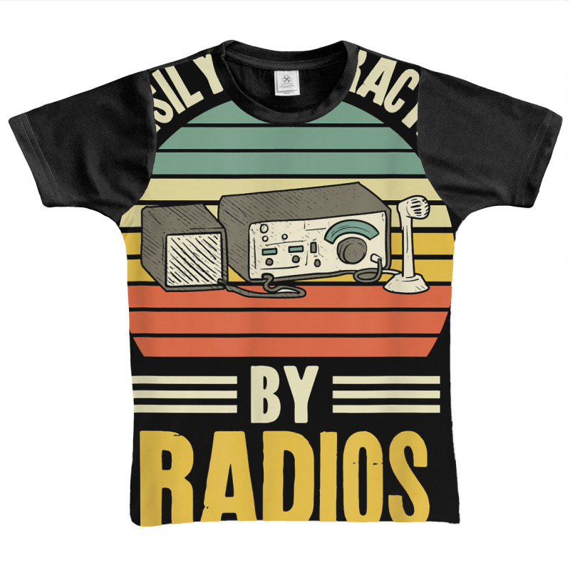 Easily Distracted By Radios Ham Radio Amateur Radi Graphic Youth T-shirt by ervanm | Artistshot