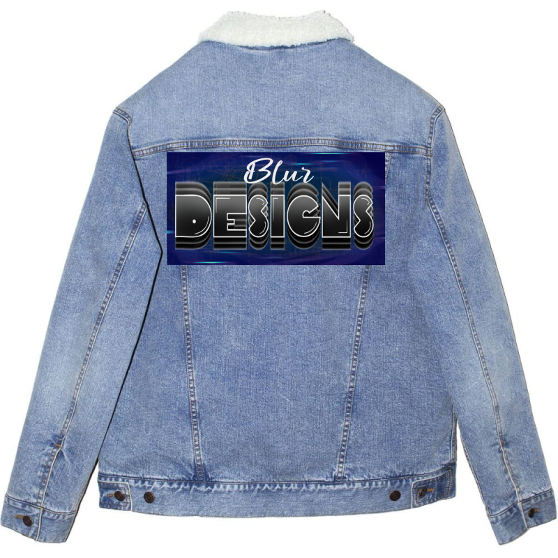 Blur Designs Unisex Sherpa-Lined Denim Jacket by neekakhalodb | Artistshot