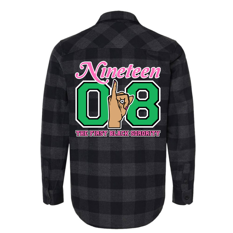 J15 Nineteen 08 Founder's Day Aka Women Hand Sign Flannel Shirt | Artistshot