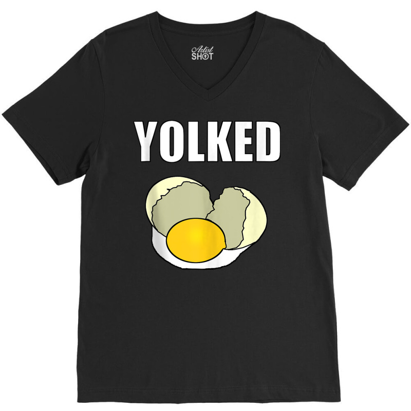 Yolked   Workout And Lifting Tank Top V-neck Tee | Artistshot