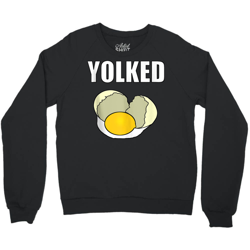 Yolked   Workout And Lifting Tank Top Crewneck Sweatshirt | Artistshot