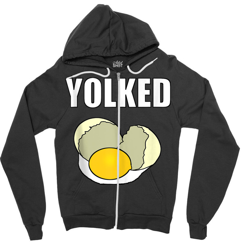 Yolked   Workout And Lifting Tank Top Zipper Hoodie | Artistshot